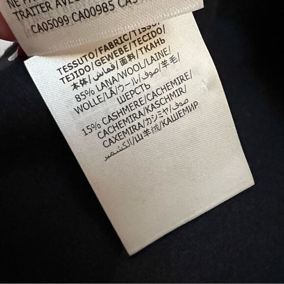 Alexander McQueen Fringe Wool & Cashmere Scarf Blue NWT MSRP $425 - Picture 5 of 6